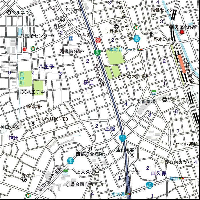 現地周辺地図