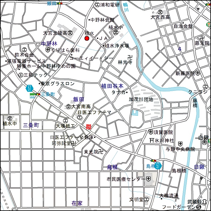 現地周辺地図
