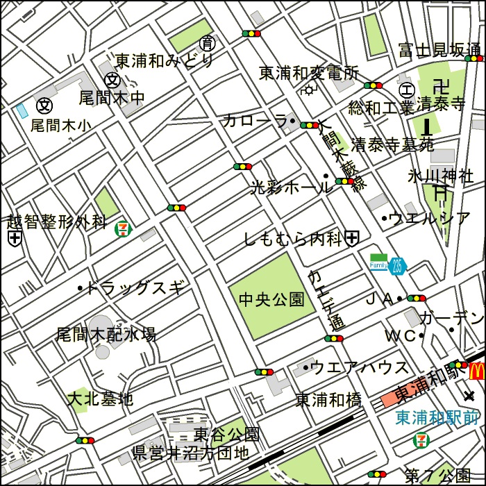 現地周辺地図
