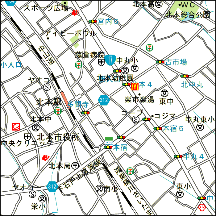 現地周辺地図