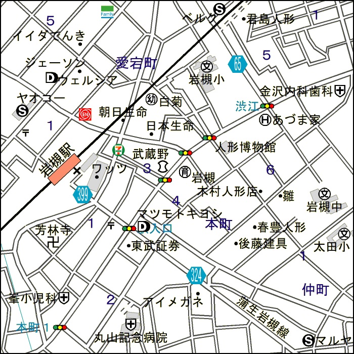 現地周辺地図