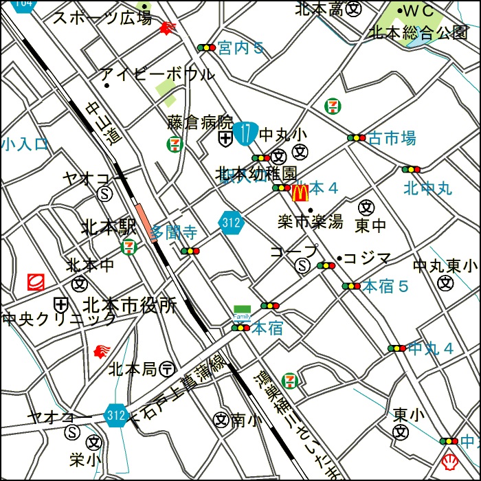 現地周辺地図